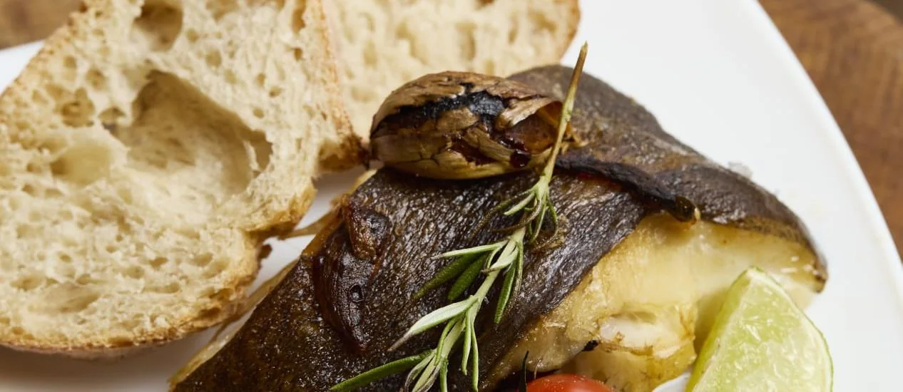 Pieczony halibut